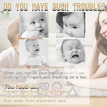 HETOMI Baby Soft Nesting Sorting Silicone Teething Blocks