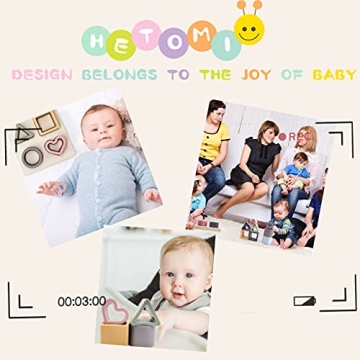 HETOMI Baby Soft Nesting Sorting Silicone Teething Blocks