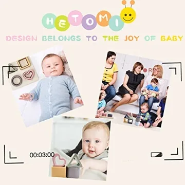 HETOMI Baby Soft Nesting Sorting Silicone Teething Blocks