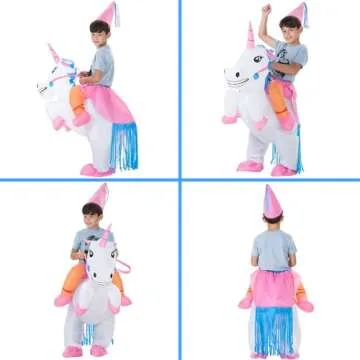 TOLOCO Inflatable Unicorn Costume for Kids: Perfect for Halloween