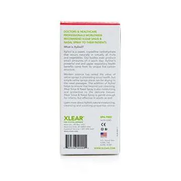 Xlear Nasal Spray, Natural Saline Nasal Spray with Xylitol, Nose Moisturizer for Kids and Adults, 1.5 fl oz (Pack of 1)