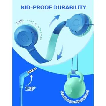 Durable iClever Kids Headphones with Safe Volume Protection