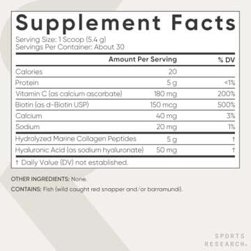 Sports Research Collagen Beauty Complex for Vitality & Glow