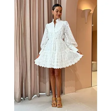 tiptupu Bohemian Floral Tunic Dress for Women