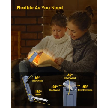 Premium USB Rechargeable Book Light with Adjustable Features
