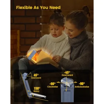 Premium USB Rechargeable Book Light with Adjustable Features