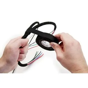 3M Temflex Vinyl Electrical Tape, 1700, 3/4 in x 60 ft, Black 1.5core (3-Roll)