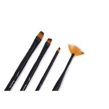 Etchr Professional Watercolor Paintbrushes - 10 Assorted Watercolor Paint Brushes in Carry Case - Quality Vegan-Friendly Watercolor Brush Set - Artist Brushes