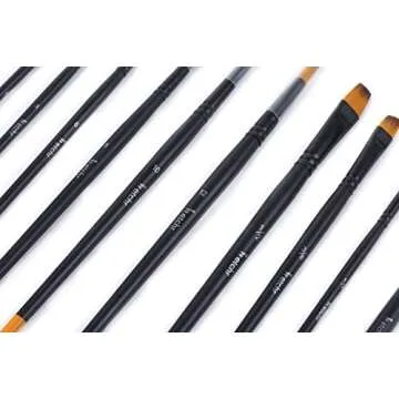 Etchr Professional Watercolor Paintbrushes - 10 Assorted Watercolor Paint Brushes in Carry Case - Quality Vegan-Friendly Watercolor Brush Set - Artist Brushes
