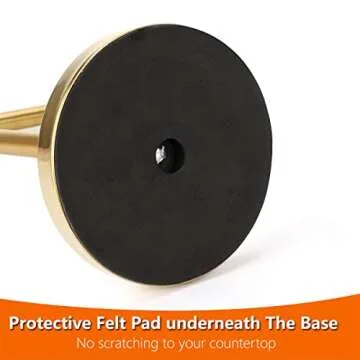 Kalitro Gold Towel Rack - Premium Hand Towel Stand