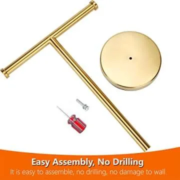 Kalitro Gold Towel Rack - Premium Hand Towel Stand