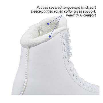 Jackson Classic Fleece SoftSkate 380 Womens/Girls Ice Figure Skates - Girls Size 2.0