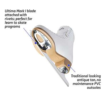 Jackson Classic Fleece SoftSkate 380 Womens/Girls Ice Figure Skates - Girls Size 2.0