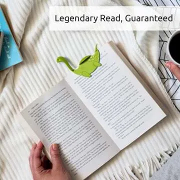 OTOTO Nessie Tale Book Mark - Green Pagekeeper Bookmark - Unique Gifts for Readers, Women & Men, Book Markers - Pretty Bookmarks Lightweight Plastic Manga Bookmark for Girls, Boys, Kids
