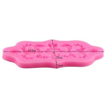 AKOAK Little Daisy Style Relief Silicone Lace Mold Cake Border Fondant Cake Mold Chocolate Mould Kitchen Baking Tool