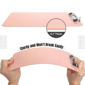 Mr. Pen- Plastic Clipboard, 12.5” x 9”, Pastel Orange, Clipboards for Kids & Adults, Clipboards Plastic, Clip Board, Teacher Clipboard, Kids Clipboard, Cute Clipboard, Plastic Clipboards