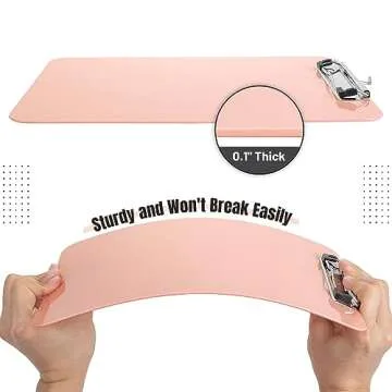 Mr. Pen- Plastic Clipboard, 12.5” x 9”, Pastel Orange, Clipboards for Kids & Adults, Clipboards Plastic, Clip Board, Teacher Clipboard, Kids Clipboard, Cute Clipboard, Plastic Clipboards