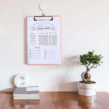 Mr. Pen- Plastic Clipboard, 12.5” x 9”, Pastel Orange, Clipboards for Kids & Adults, Clipboards Plastic, Clip Board, Teacher Clipboard, Kids Clipboard, Cute Clipboard, Plastic Clipboards