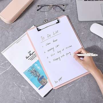 Mr. Pen- Plastic Clipboard, 12.5” x 9”, Pastel Orange, Clipboards for Kids & Adults, Clipboards Plastic, Clip Board, Teacher Clipboard, Kids Clipboard, Cute Clipboard, Plastic Clipboards