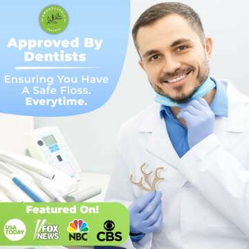 Biodegradable Dental Floss Picks - Eco-Friendly Mint Flavor