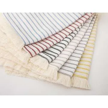 NUYECY Light Blue Boho Pillow Covers Set of 2 for Home Decor