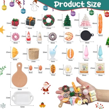 SUNEZLGO 30 PCS Christmas Elf Accessories Baker Decor