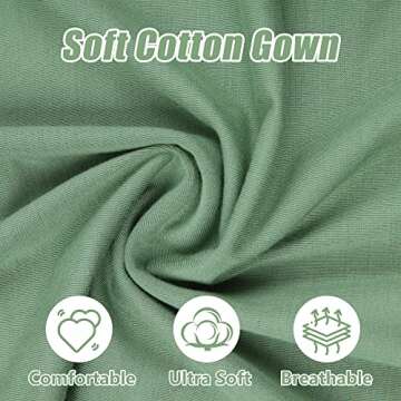 Baby Newborn Knotted Gown 0-6 Months, Super Soft Infant Long Sleeve Sleepwear for Girl and Boy, Baby...