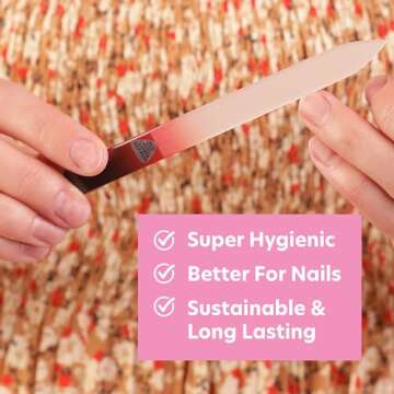 Bona Fide Beauty Czech Glass Nail File - Elegant and Durable