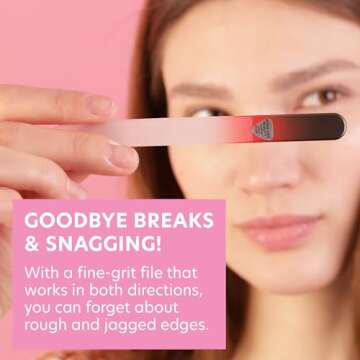 Bona Fide Beauty Czech Glass Nail File - Elegant and Durable
