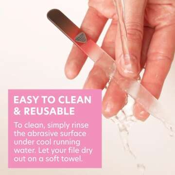 Bona Fide Beauty Czech Glass Nail File - Elegant and Durable