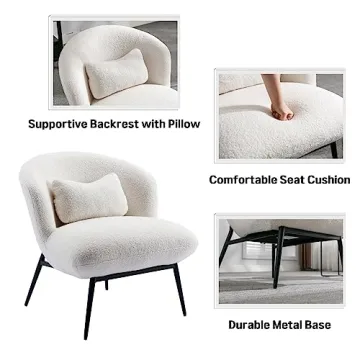 DUOMAY Stylish Accent Chairs Set of 2 for Modern Living