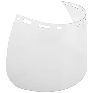 Replacement Face Shield, 8"x 15.5"x .040, Clear Polycarb, Model 15151 - Durable and Comfortable