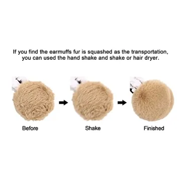 Simplicity Furry Winter Ear Warmers - Foldable Earmuffs