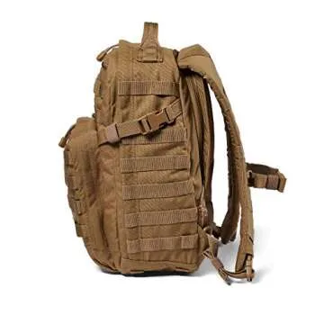 5.11 Tactical Backpack – Rush 12 2.0 – Military Molle Pack, CCW with Multiple Compartments, 24 Liter, Small, Style 56561, Kangaroo