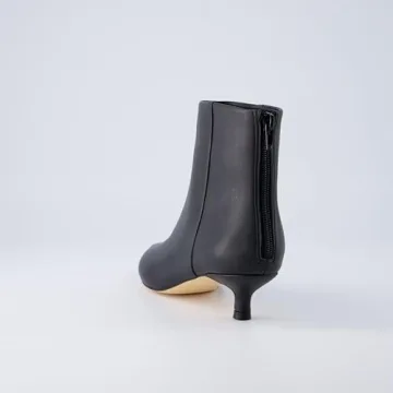 CUSHIONAIRE Women's Barbi Kitten Heel Bootie in Black