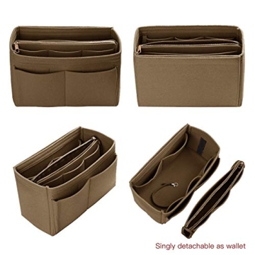 ZTUJO Purse Organizer - Stylish Felt Insert for Handbags