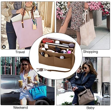ZTUJO Purse Organizer - Stylish Felt Insert for Handbags