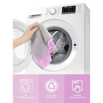 Versatile Microfiber Cleaning Cloth Roll - 75 Pack