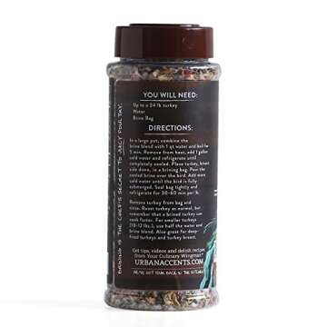 Spiced Turkey Brine Blend – Turkey Brining Spices - Urban Accents,12-Ounce
