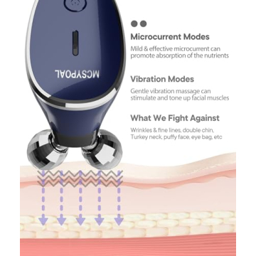 MCSYPOAL Microcurrent Facial Massager for Radiant Skin