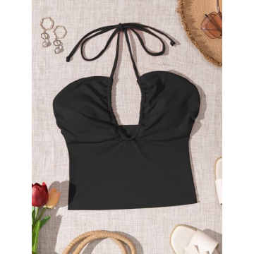 Stylish Honlyps Padded Crop Tank Top for Women