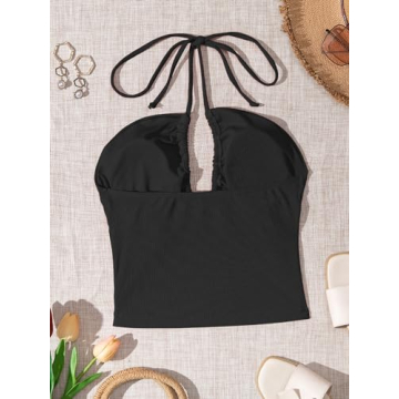 Stylish Honlyps Padded Crop Tank Top for Women