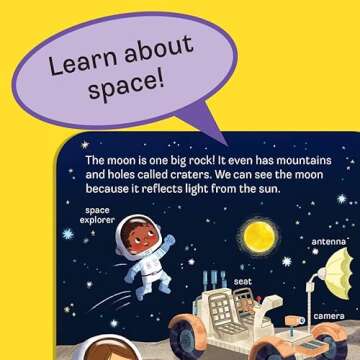 Peek-a-Flap Space Children's Lift-a-Flap Board Book - Planets, Solar System, Outer Space, Rockets & More