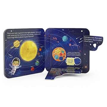 Peek-a-Flap Space Children's Lift-a-Flap Board Book - Planets, Solar System, Outer Space, Rockets & More