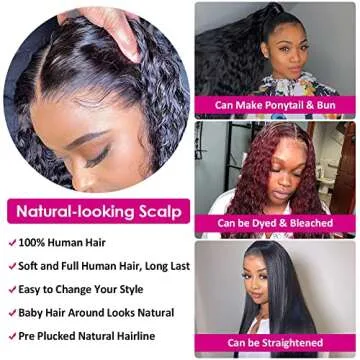 Pizazz Curly Lace Front Wig 180% Density Brazilian Hair