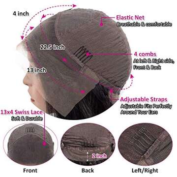 Pizazz Curly Lace Front Wig 180% Density Brazilian Hair