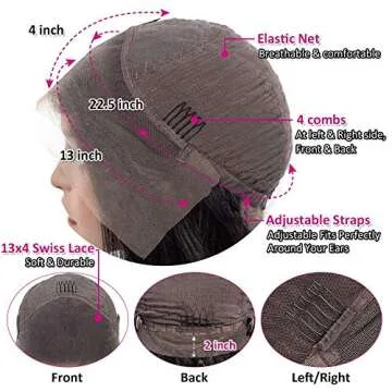 Pizazz Curly Lace Front Wig 180% Density Brazilian Hair