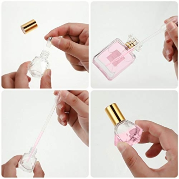 DIY Essential Oil Roller Bottle Set with Droppers (12 Pcs)