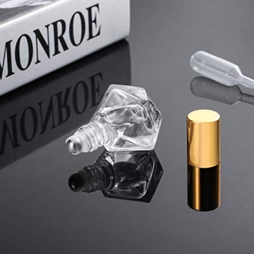 DIY Essential Oil Roller Bottle Set with Droppers (12 Pcs)