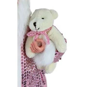 Windy Hill Collection 16" Inch Standing Think Pink Santa Claus Christmas Breast Cancer Awareness Figurine Figure Decoration 168450